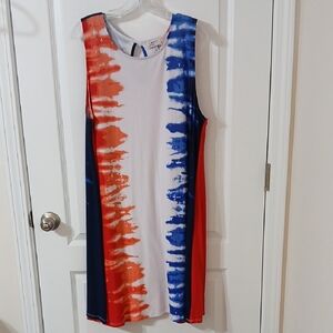 Colorful Tie-Dye Midi Dress